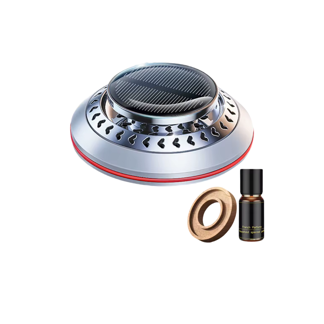 Solar Car Aromatherapy Essential Oil Levitation Automatic Rotation Fragrance Ornament Air Freshener Car Interior Decorations
