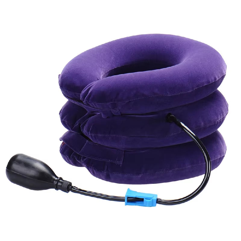 1Pcs Neck Stretcher Inflatable Cervical Neck Traction Brace Breathable Comfortable Protection Prevent Cervical Forward Leaning