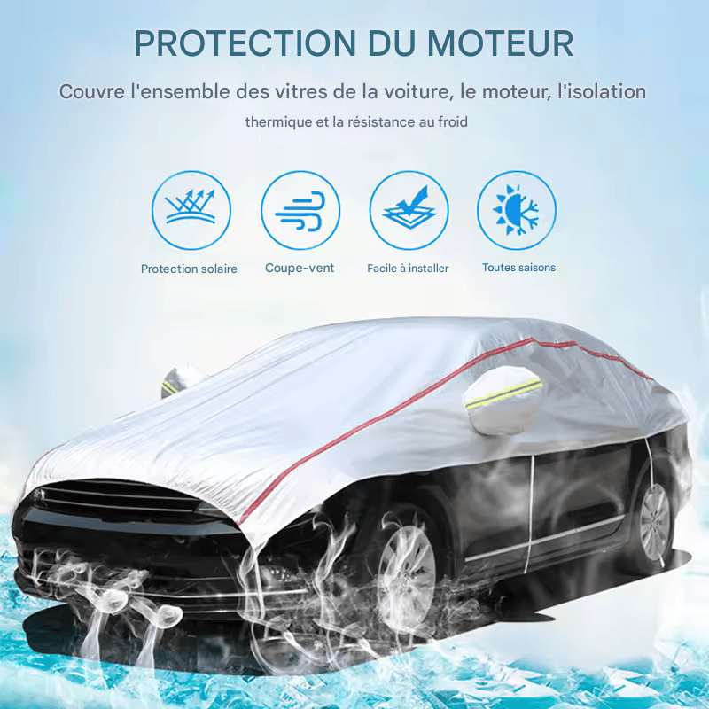 🏷️Bâche de Protection Universelle Voiture – Demi-Couverture Étanche Anti-UV, Anti-Poussière, Anti-Neige pour SUV et Berline