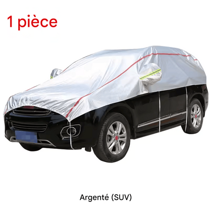 🏷️Bâche de Protection Universelle Voiture – Demi-Couverture Étanche Anti-UV, Anti-Poussière, Anti-Neige pour SUV et Berline