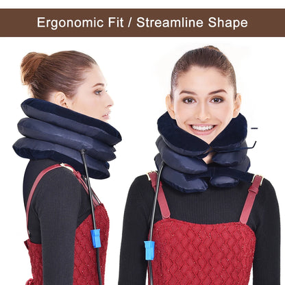 Coussin Gonflable Cervical pour Traction et Soulagement du Cou