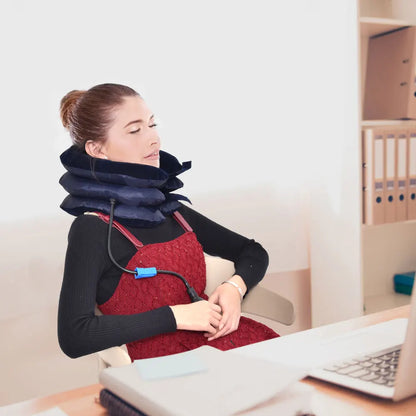 Coussin Gonflable Cervical pour Traction et Soulagement du Cou
