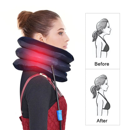 Coussin Gonflable Cervical pour Traction et Soulagement du Cou