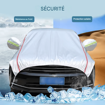 🏷️Bâche de Protection Universelle Voiture – Demi-Couverture Étanche Anti-UV, Anti-Poussière, Anti-Neige pour SUV et Berline