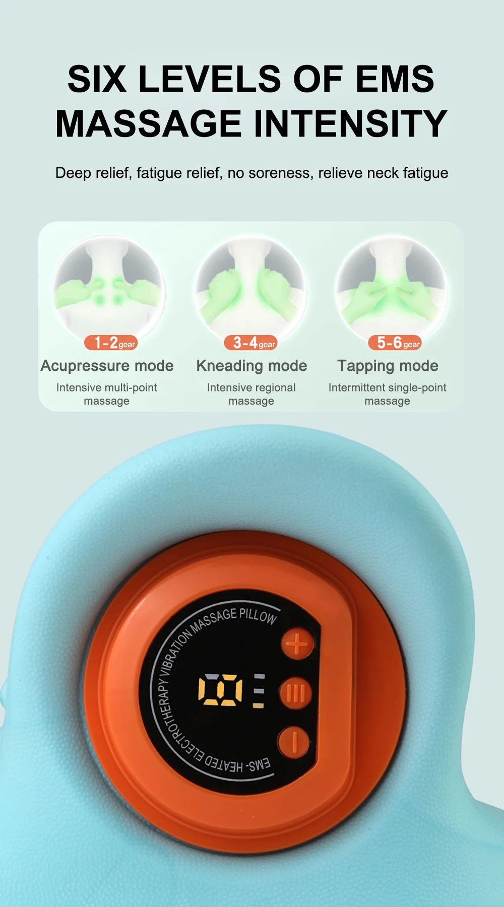 Neck Stretching Massager Neck Shoulder Stretcher EMS Cervical Chiropractic Traction Massage Pillow Cervical Spine Alignment