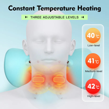 Neck Stretching Massager Neck Shoulder Stretcher EMS Cervical Chiropractic Traction Massage Pillow Cervical Spine Alignment