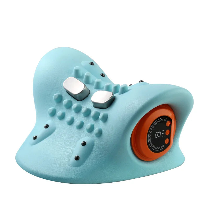 EMS Electric Neck Massager Cervical Point Massage Pillow Massager Relax Pillow Sleep Hot Compress Neck Care Massage Pain Relief