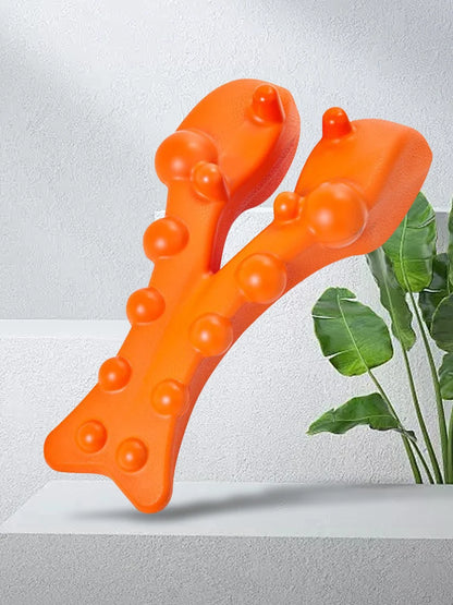 Cervical Traction Device Ergonomic Trigger Point Massager Tool Portable Cervical Spine Massage Pillow for Neck Shoulder Back