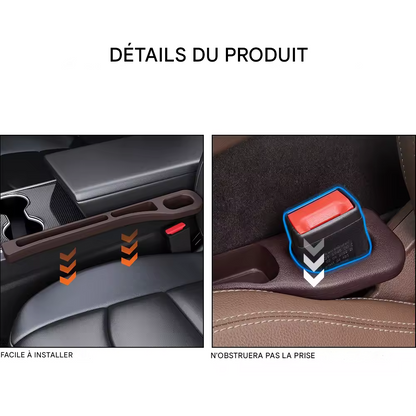 2 Remplisseurs d’Espace entre Sièges – Accessoires Intérieurs de Décoration pour Mercedes W203 W204 W176 W211 W212, etc.