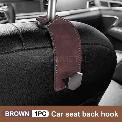 SEAMETAL Car Headrest Hooks Hanger Auto Seat Back Organizer Holder Clips 20KG Large Load Bearing for Car Interior Accessories