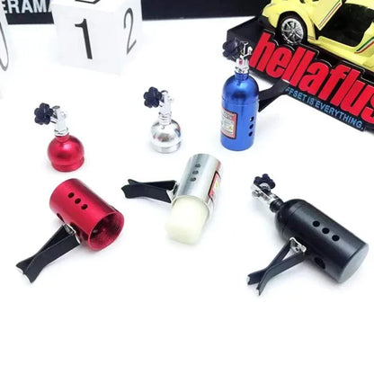 Désodorisant Voiture en Alliage d’Aluminium – Parfum Citron, Design Compact, Longue Durée 90 Jours
