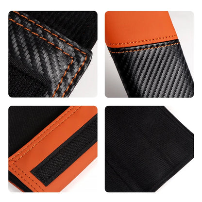 🏷️Lot de 2 Couvre-Ceintures de Sécurité Voiture – Texture Fibre de Carbone, Protection d'Épaule Rembourrée, Accessoire Intérieur Auto Universel
