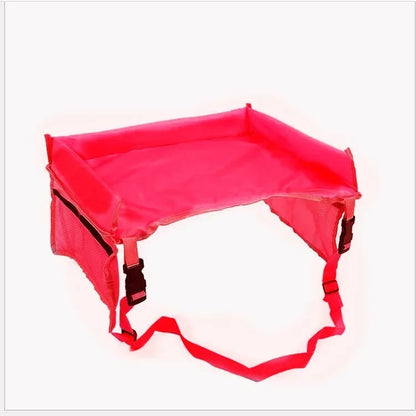 Children's Waterproof Car Seat Storage Table Student Writing Desk Baby Stroller Toy Food Storage Rack New Style Seat Tray