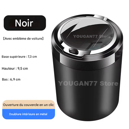 🏷️ Cendrier Voiture Anti-Odeur avec LED – Modèles Audi Q4/Q5/Q6/Q8 e-tron (Style 2025)