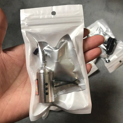 Désodorisant Voiture Citron – Parfum Gel 3g en Bouteille NOS | Clip de Ventilation | Matériau Alliage + Plastique | Compact, Rechargeable, Design Racing