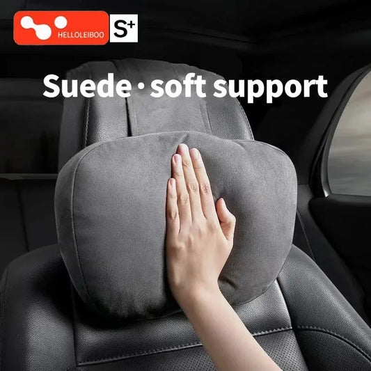 Appuie-tête voiture LEIBOO en mousse mémoire – Coussin de soutien cervical doux et réglable