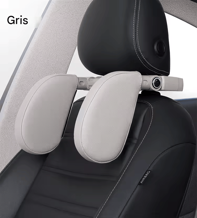 🏷️ Appuie-Tête Ergonomique pour Voiture – Cuir Artificiel & Mousse Mémoire – Confort Cervical 4 Saisons, Installation Facile