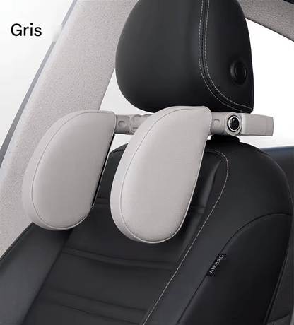 🏷️ Appuie-Tête Ergonomique pour Voiture – Cuir Artificiel & Mousse Mémoire – Confort Cervical 4 Saisons, Installation Facile