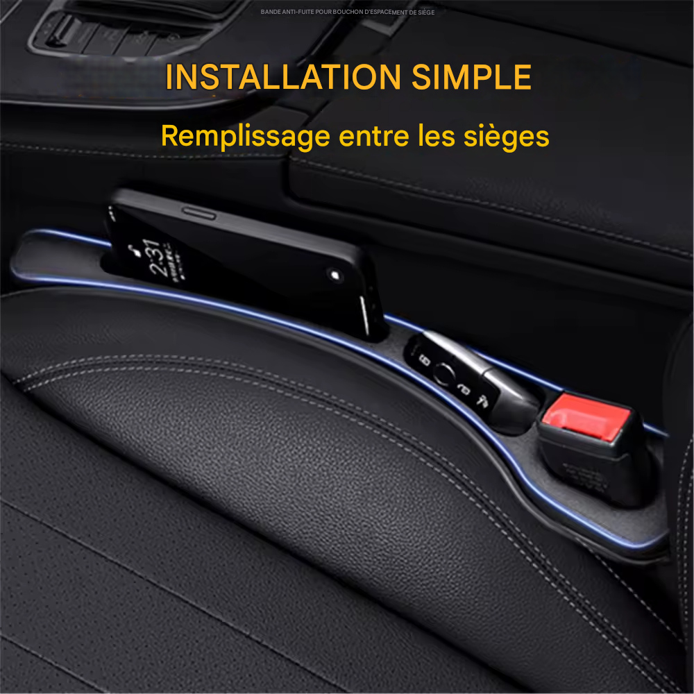 2 Remplisseurs d’Espace entre Sièges – Accessoires Intérieurs de Décoration pour Mercedes W203 W204 W176 W211 W212, etc.