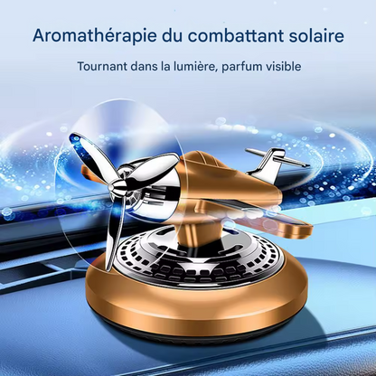 Désodorisant solaire pour voiture, diffuseur d'aromathérapie automatique style avion