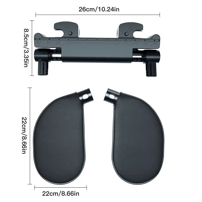 🏷️Appuie-tête Latéral ROOLAEFOO – Coussin de Cou pour Siège Passager, Repose-Tête pour Longs Trajets Auto