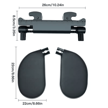 🏷️Appuie-tête Latéral ROOLAEFOO – Coussin de Cou pour Siège Passager, Repose-Tête pour Longs Trajets Auto