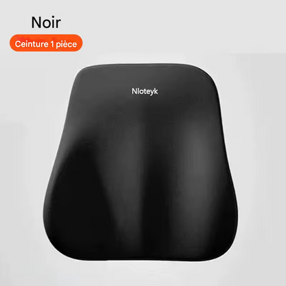 🏷️Nouveau Coussin Lombaire pour Voiture en Mousse à Mémoire de Forme – Soutien Cervical et Lombaire, Dossier Amovible et Lavable, Coussin Universel pour Véhicule