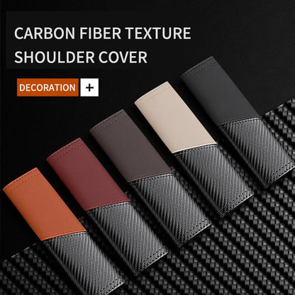 🏷️Lot de 2 Couvre-Ceintures de Sécurité Voiture – Texture Fibre de Carbone, Protection d'Épaule Rembourrée, Accessoire Intérieur Auto Universel