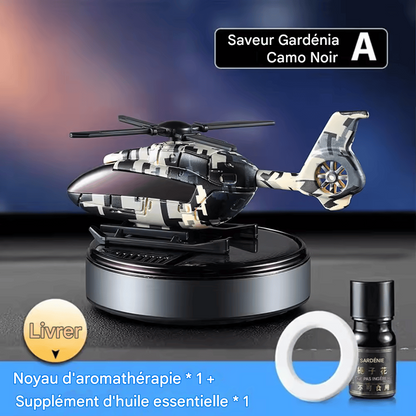 Désodorisant de Voiture Camouflage – Rotation Solaire Automatique | Parfum Longue Durée | Diffuseur d’Arome pour Tableau de Bord | Accessoire Déco Haut de Gamme