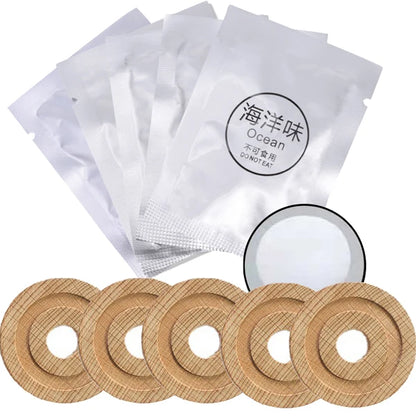5pcs Car Air Freshener Replacement Beech Wood Chips Tablet Auto Fragrance Perfume Refill Natural Beech for Essional Oils