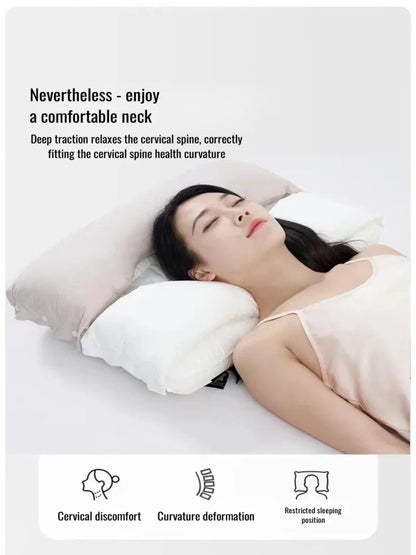 Cotton Pillow Two-way Relaxing Neck traction pillow Cone Cervical Orthopedic No Pressure On Face And Ears Help Sleep Pillows