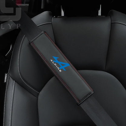 🏷️Housse de protection pour ceinture de sécurité intérieure de voiture en cuir de vache, 1 pièce, pour Seat Ibiza, accessoires automobiles