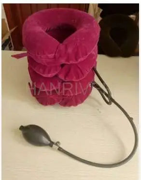 3/4 Layer Inflatable Air Cervical Neck Traction Device Soft Neck Collar Pillow Pain Stress Relief Neck Posture Stretching Brace
