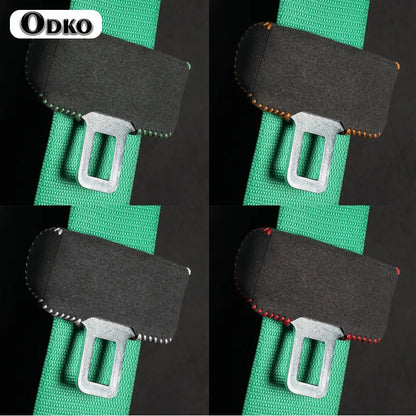 🏷️Couvre-boucle de ceinture de sécurité en daim – Accessoire intérieur auto anti-rayure | Universel, 5 coloris