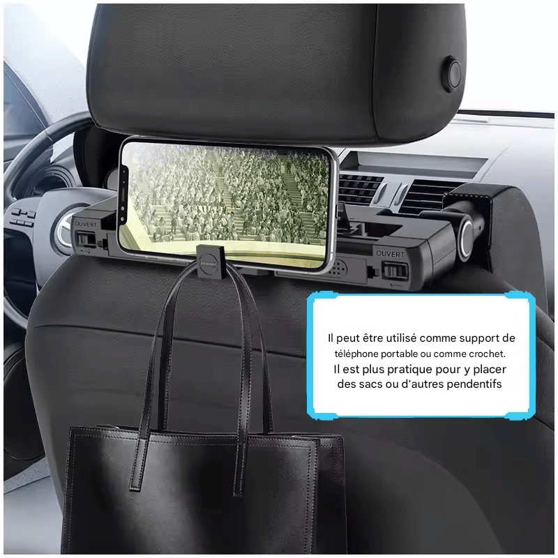 🏷️ Appuie-Tête pour Siège Auto – Mousse Mémoire Haute Résilience – Confort 4 Saisons Universel