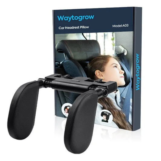 Coussin de nuque latéral réglable en mousse à mémoire de forme en U pour l'arrière de la voiture