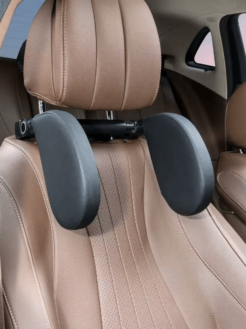 🏷️Appuie-tête Latéral ROOLAEFOO – Coussin de Cou pour Siège Passager, Repose-Tête pour Longs Trajets Auto