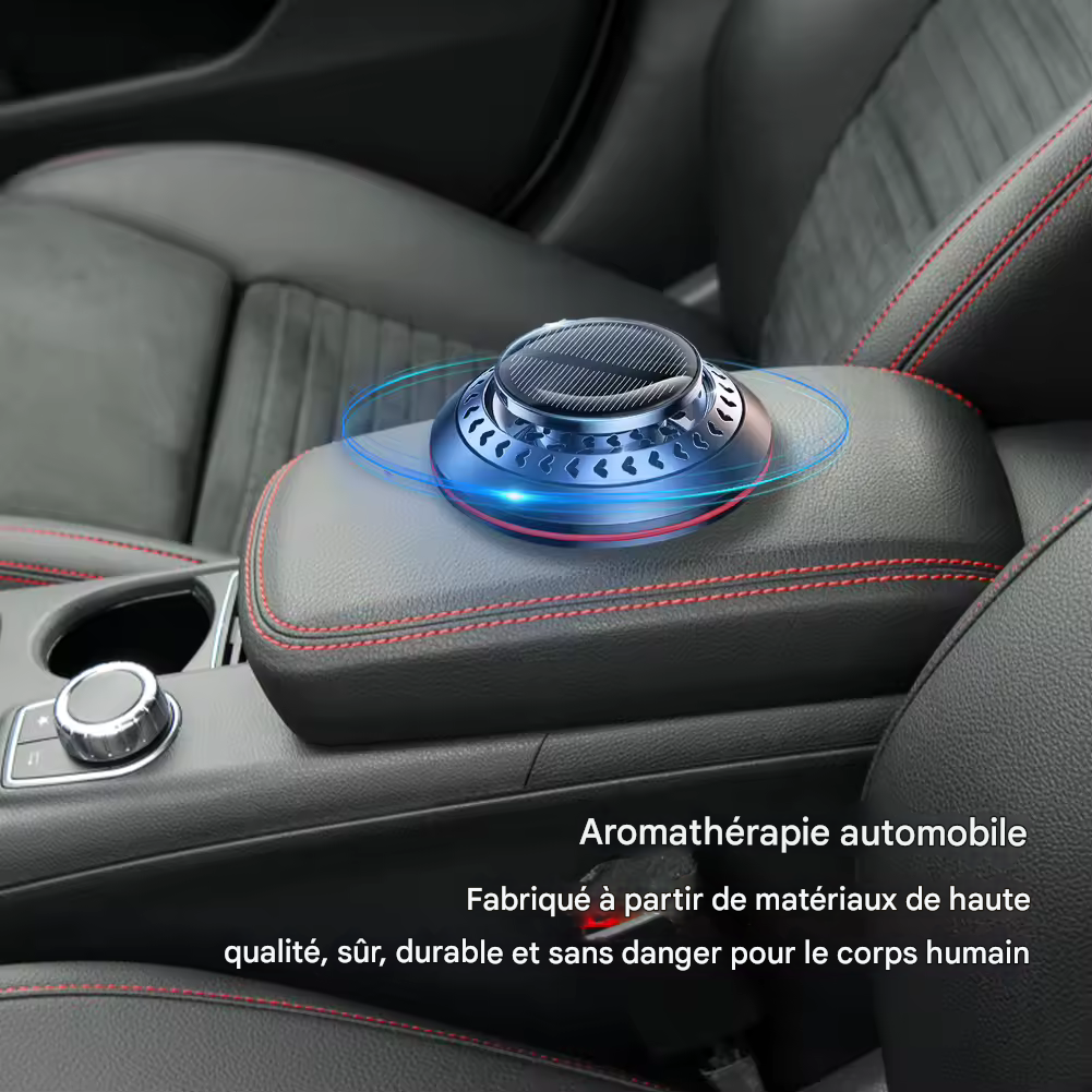 Solar Car Aromatherapy Essential Oil Levitation Automatic Rotation Fragrance Ornament Air Freshener Car Interior Decorations