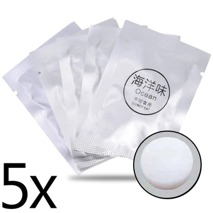 5pcs Car Air Freshener Replacement Beech Wood Chips Tablet Auto Fragrance Perfume Refill Natural Beech for Essional Oils