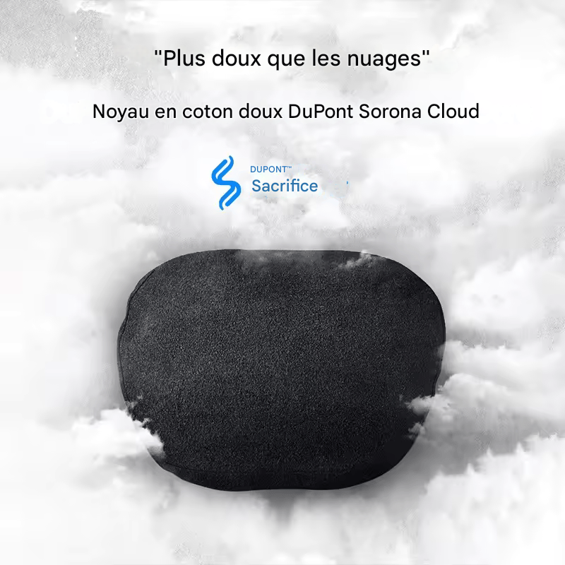 🏷️Appuie-tête voiture LEIBOO en mousse mémoire – Coussin de soutien cervical doux et réglable