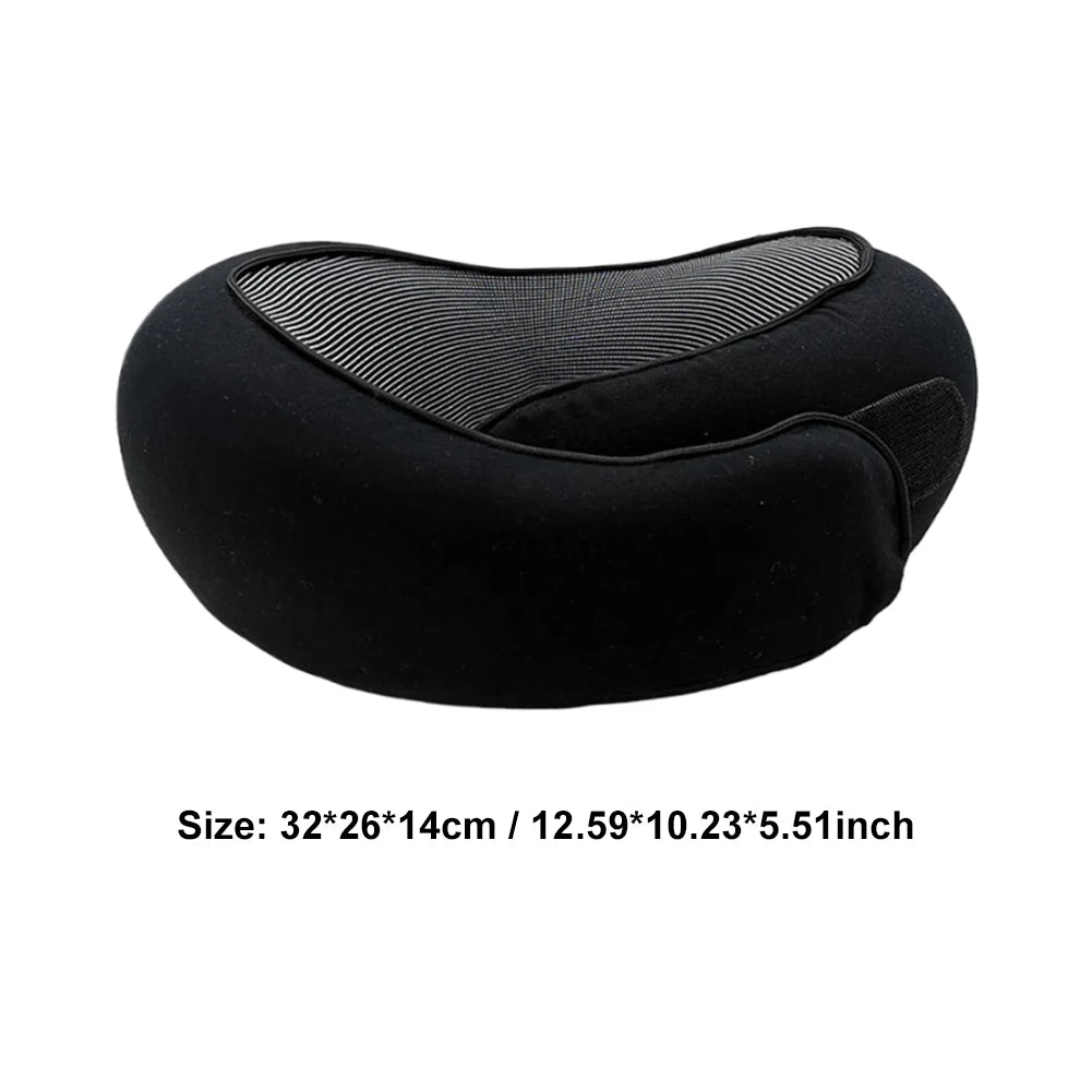 Airplane Pillow Memory Foam Chin Support Pillow Soft Travel Neck Pillow with 360-Degree Head Support for Home Airplanes and Car