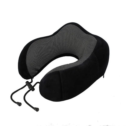 Coussin de voyage en mousse mémoire – Oreiller ergonomique en U pour soutien de la nuque