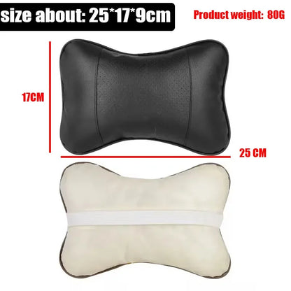 Coussin Cervical de Voiture – 1 Pièce | Simili Cuir Double Face | Appui-Tête Universel pour Soulager les Douleurs au Cou