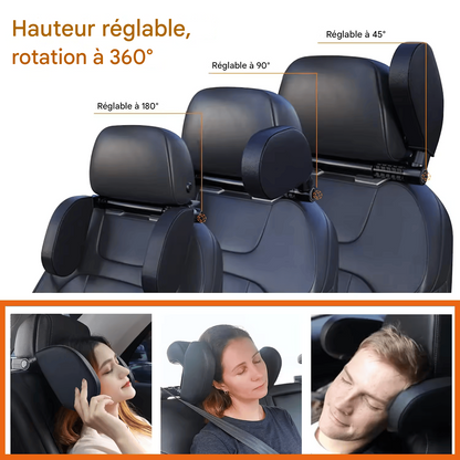 Appuie-Tête Ergonomique pour Voiture – Mousse à Mémoire de Forme Haute Résilience – Confort 4 Saisons, Universel pour Tous Véhicules