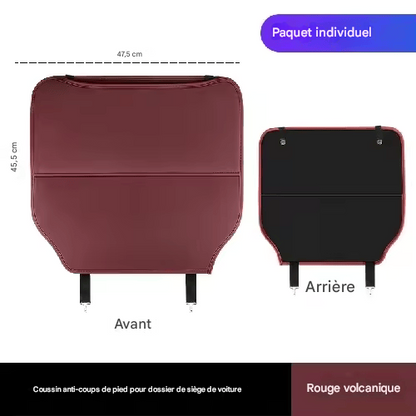 🏷️Organisateur de Rangement Dossier de Siège Voiture 1/2 – Universel en Cuir PU, Boîte de Rangement Multifonction, Poche de Rangement Auto