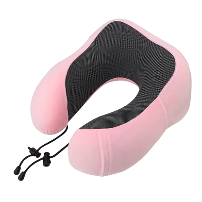 🏷️Coussin de Nuque en Mousse Mémoire – Oreiller Cervical Forme U 100% Coton pour Voyage & Repos