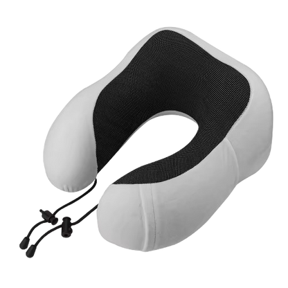 🏷️Coussin de Nuque en Mousse Mémoire – Oreiller Cervical Forme U 100% Coton pour Voyage & Repos