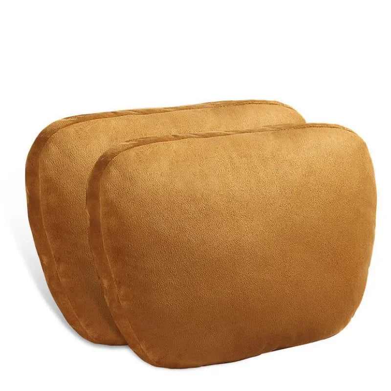 🏷️Coussin de nuque voiture 30x20 cm – Appui-tête doux universel design Maybach en fourrure naturelle