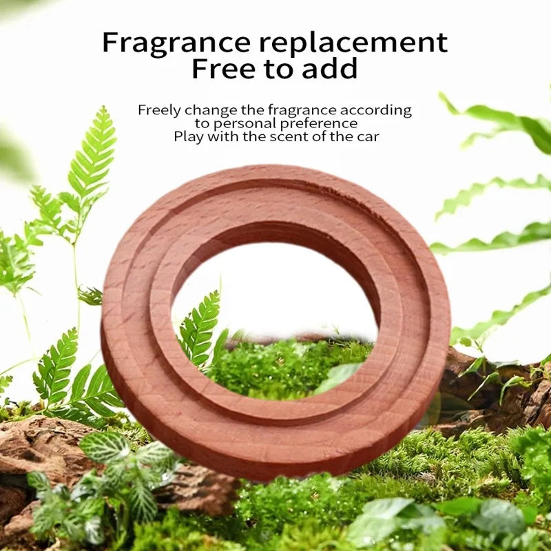 Circular Wood Essential Oil Aromatherapy Expanded Wood 5/10Pcs Air Freshener Replacement Fragrance Perfume Refill Natural Beech