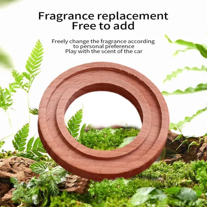 Circular Wood Essential Oil Aromatherapy Expanded Wood 5/10Pcs Air Freshener Replacement Fragrance Perfume Refill Natural Beech